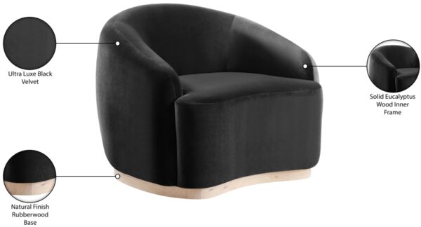 Gustavo Velvet Upholstered Accent Chair