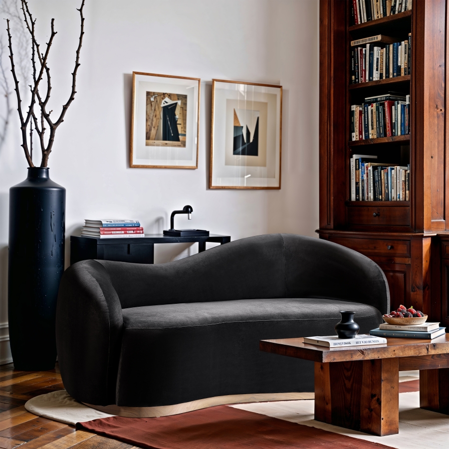Gustavo 72.5" Velvet Upholstered Upholstered Loveseat