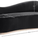 Gustavo 92.5" Velvet Upholstered Upholstered Sofa