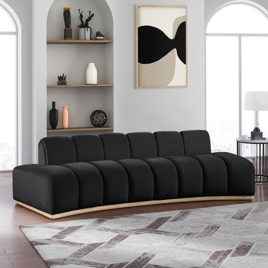 Jace 106" Velvet Upholstered Upholstered Sofa