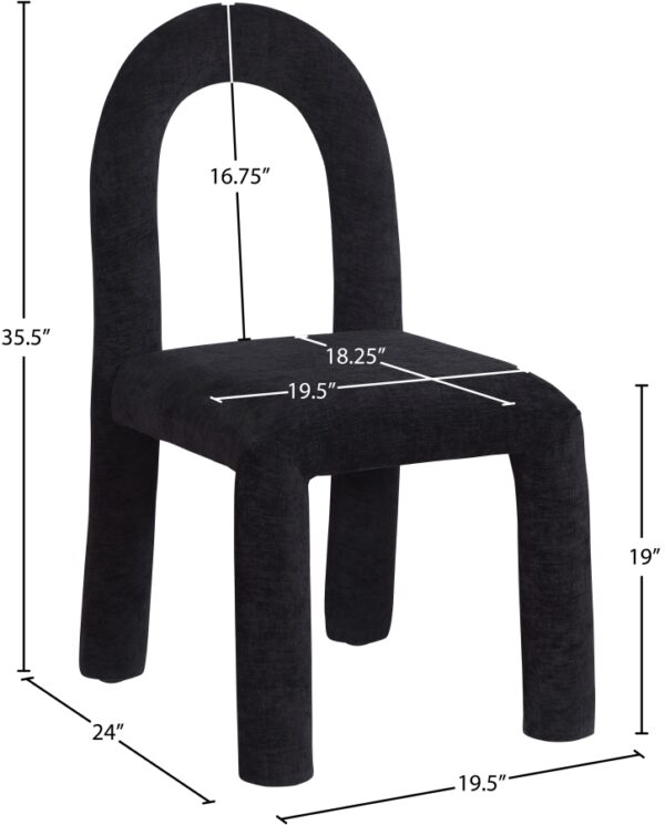 Amari Chenille Fabric Upholstered Dining Chair