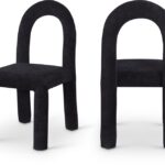 Amari Chenille Fabric Upholstered Dining Chair