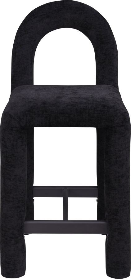 Amari Chenille Fabric Upholstered Counter Stool