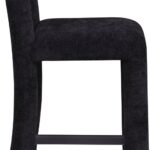 Amari Chenille Fabric Upholstered Counter Stool