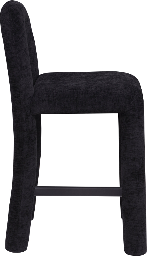 Amari Chenille Fabric Upholstered Counter Stool
