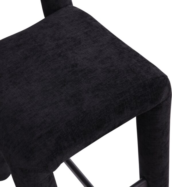 Amari Chenille Fabric Upholstered Counter Stool