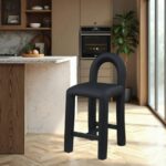 Amari Vegan Leather Upholstered Counter Stool