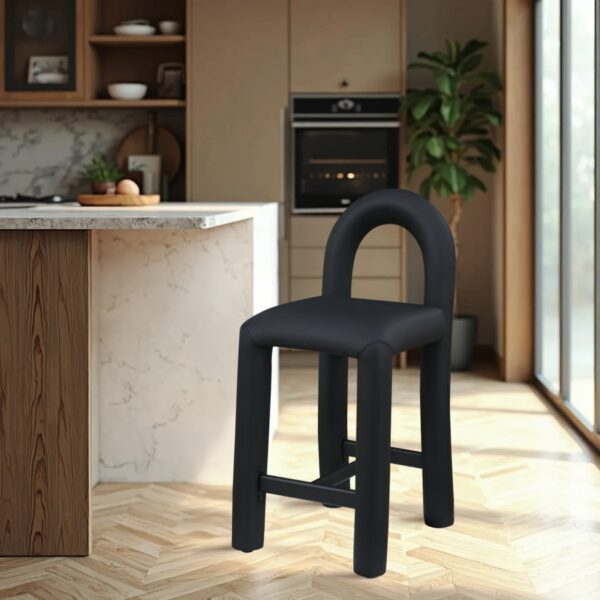 Amari Vegan Leather Upholstered Counter Stool