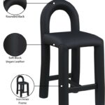 Amari Vegan Leather Upholstered Counter Stool