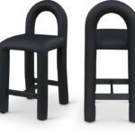 Amari Vegan Leather Upholstered Counter Stool
