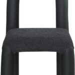 Amari Vegan Leather and Boucle Fabric Upholstered Dining Chair