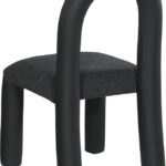 Amari Vegan Leather and Boucle Fabric Upholstered Dining Chair