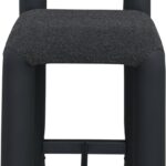 Amari Vegan Leather and Boucle Fabric Upholstered Counter Stool
