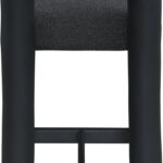 Amari Vegan Leather and Boucle Fabric Upholstered Counter Stool