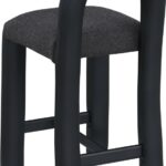Amari Vegan Leather and Boucle Fabric Upholstered Counter Stool