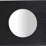 Optic Oak Wood Frame Mirror