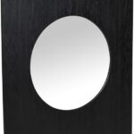 Optic Oak Wood Frame Mirror