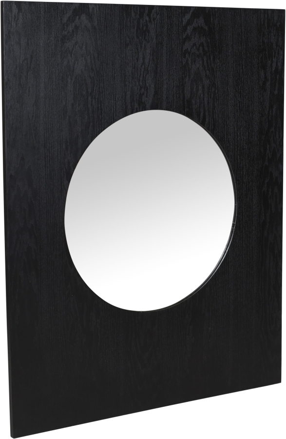 Optic Oak Wood Frame Mirror