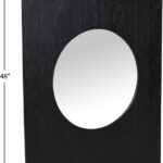 Optic Oak Wood Frame Mirror