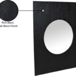 Optic Oak Wood Frame Mirror