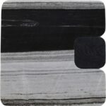 Ravenna Genuine Marble Top And Oak Wood Base End / Side Table