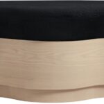 Savoy Velour Fur Fabric Upholstered Bench