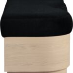 Savoy Velour Fur Fabric Upholstered Bench