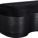 Savoy Velour Fur Fabric Upholstered Bench