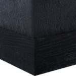 Havre Velour Fur Fabric Upholstered Ottoman