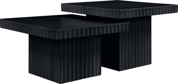 Spencer Solid Wood And Oak Veneer 2 Piece Coffee Table