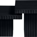 Spencer Solid Wood And Oak Veneer 2 Piece Coffee Table