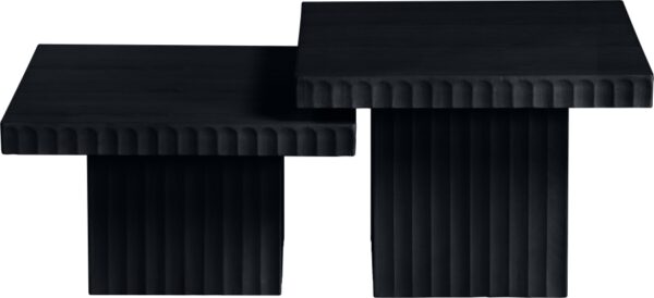 Spencer Solid Wood And Oak Veneer 2 Piece Coffee Table