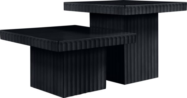 Spencer Solid Wood And Oak Veneer 2 Piece Coffee Table