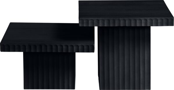 Spencer Solid Wood And Oak Veneer 2 Piece Coffee Table