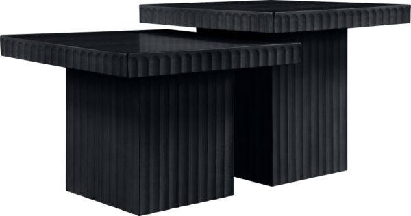 Spencer Solid Wood And Oak Veneer 2 Piece Coffee Table