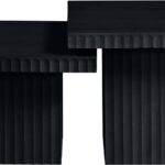 Spencer Solid Wood And Oak Veneer 2 Piece Coffee Table