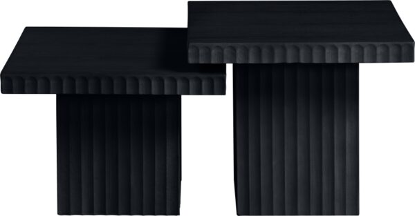 Spencer Solid Wood And Oak Veneer 2 Piece Coffee Table
