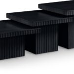 Spencer Solid Wood And Oak Veneer 3 Piece Coffee Table