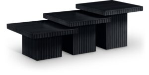 Spencer Solid Wood And Oak Veneer 3 Piece Coffee Table