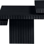 Spencer Solid Wood And Oak Veneer 3 Piece Coffee Table