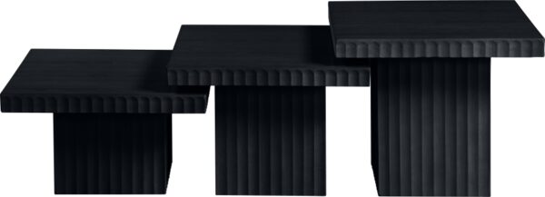 Spencer Solid Wood And Oak Veneer 3 Piece Coffee Table