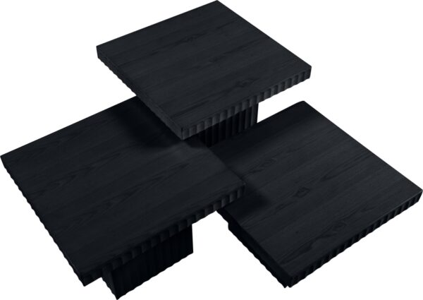 Spencer Solid Wood And Oak Veneer 3 Piece Coffee Table