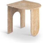 Padua Travertine End Table