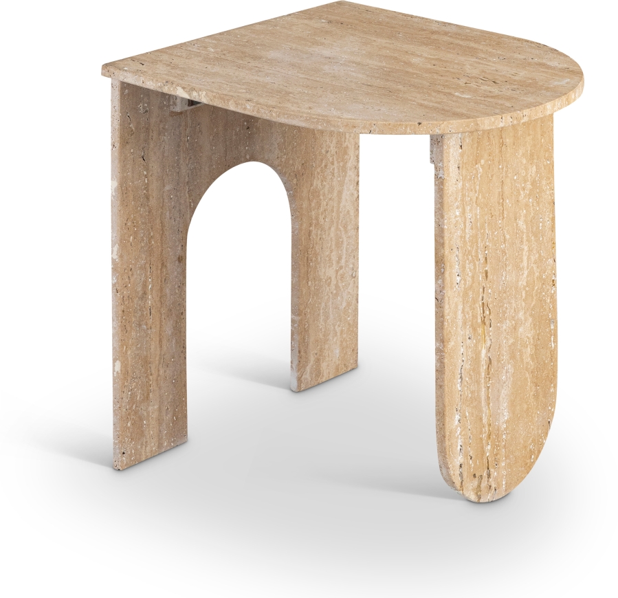 Padua Travertine End Table