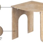 Padua Travertine End Table