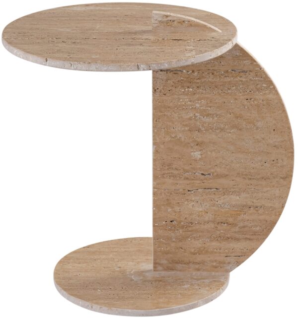 Bolzano Travertine End Table