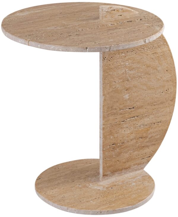 Bolzano Travertine End Table