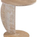 Bolzano Travertine End Table