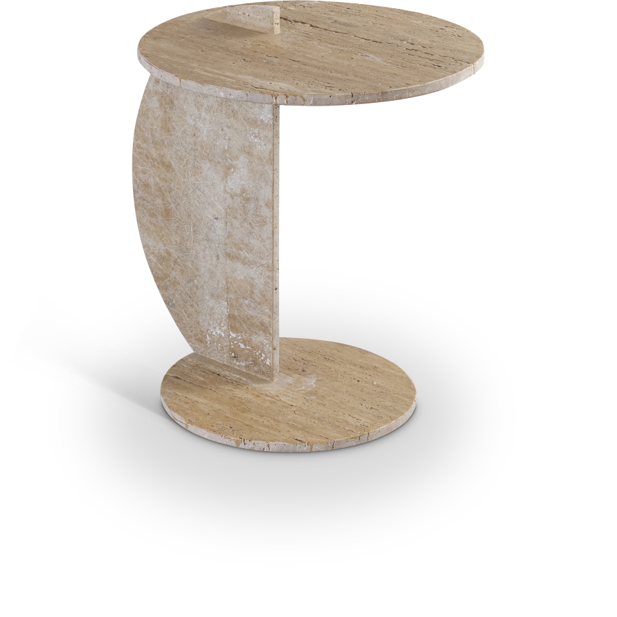 Bolzano Travertine End Table
