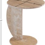 Bolzano Travertine End Table